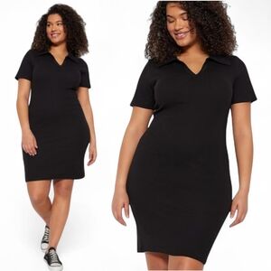 NWT Ava & Viv Black Short Sleeve Knit Dress Size 2X